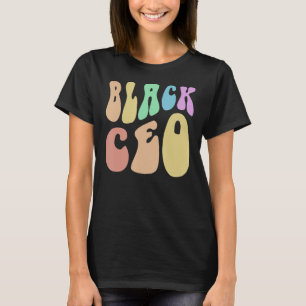T-shirt Super BLACK CEO CREW Melanated Business Owner Mil