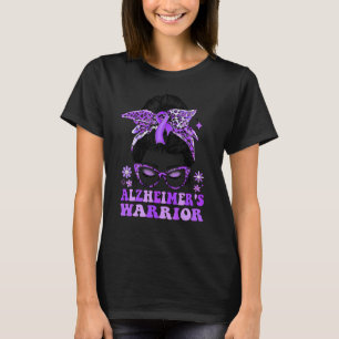 T-shirt Super Bun Leopard Purple Ribbon Alzheimer