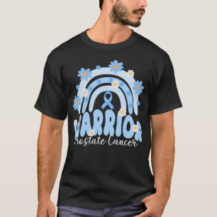 T-shirt super cancer de la prostate guerrier fleur arc-en-