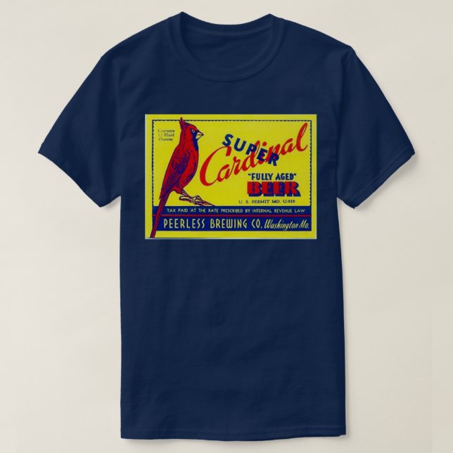 T-shirt Super Cardinal Beer T (Design devant)