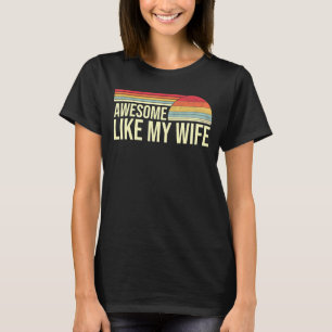 T-shirt Super Comme Ma Femme Famille Rétro Vintage