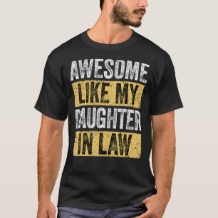 T-shirt Super Comme Ma Fille En Droit Papa Blagues & Maman