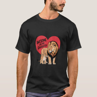 T-shirt Super Comme Ma Fille Papa Maman Fête des pères Mot