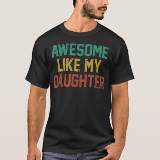 T-shirt Super comme mon gâteau d'anniversaire papa hommes