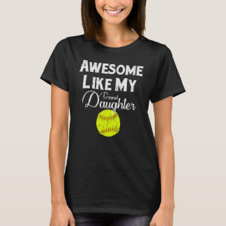 T-shirt Super Comme Mon Grand-Fille Softball