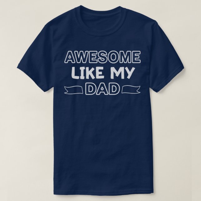 T-shirt Super Comme Mon Papa Drôle Papa Fête des pères De  (Design devant)