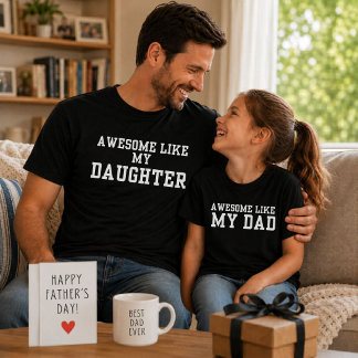 T-shirt Super Comme Mon Père Drôle Enfants Cadeau Chemise