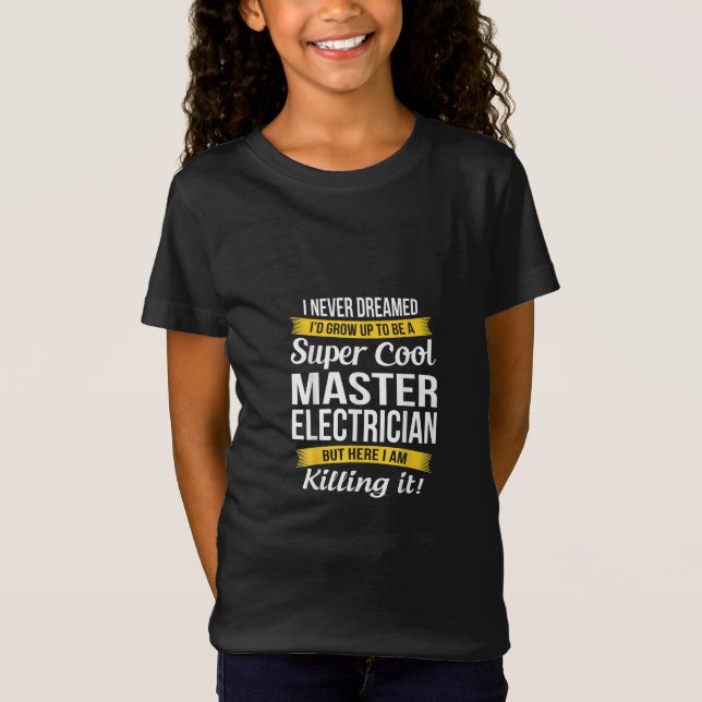 T-Shirt Super Cool Master Electrician Funny Cadeau (Devant)