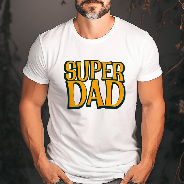 T-shirt Super Dad | Father Bold Retro (Créateur téléchargé)