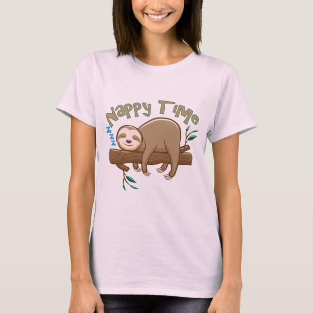 T-shirt Super Delighful Baby Sloth (Devant)