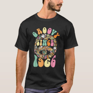 T-shirt Super Depuis 1966 Paix Pour Fête D'Anniversaire Vi