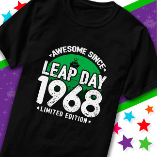 T-shirt Super depuis 1968 Leap Année Jour Février 29 Anniv