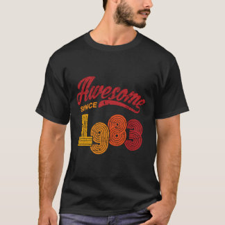 T-shirt Super Depuis 1983 36 Ans 36E Anniversaire Cadeau