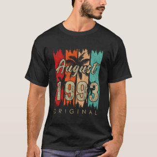 T-shirt Super Depuis Août 1993 30E Cadeau Anniversaire 30 