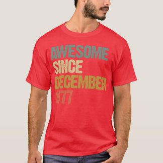 T-shirt Super Depuis Décembre 1977 Cadeau Vintage re