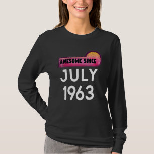 T-shirt Super depuis juillet 1963 Anniversaire 1963 Juille