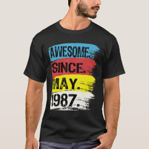 T-shirt Super depuis mai 1987 Gemini Homme Taurus Girl 35e