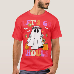 T-shirt Super Drôle Allons Gouls mignon Fantôme Halloween