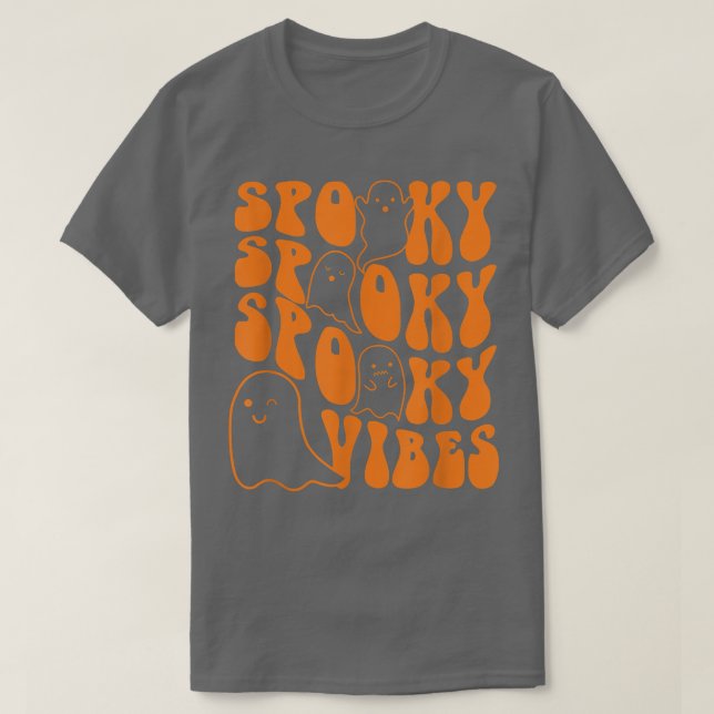 T-shirt Super Éffrayant Vibes Boo Ghost Saison Éffrayante  (Design devant)