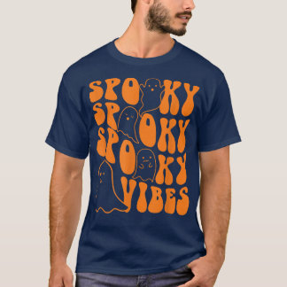 T-shirt Super Éffrayant Vibes Boo Ghost Saison Éffrayante 