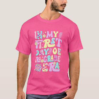 T-shirt Super En Mon Premier Jour 3E Année Retour À L'Écol