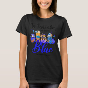 T-shirt Super En Septembre Nous Portons Blue Hydrocephalus