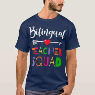 T-shirt Super équipe d'enseignants bilingues drôle Collègu