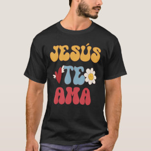 T-shirt Super Espagnol Jésus vous aime Chrétien 70 s Hipp