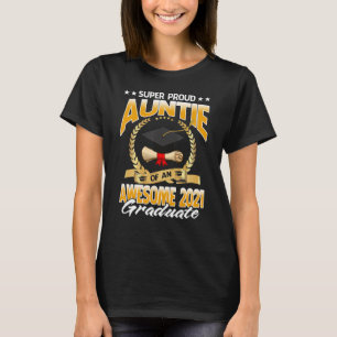T-shirt Super Fier Tante D'Un Superbe Diplômé De 2021
