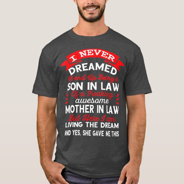T-shirt super gendre en droit cadeaux de mère en droit 202 (Devant)