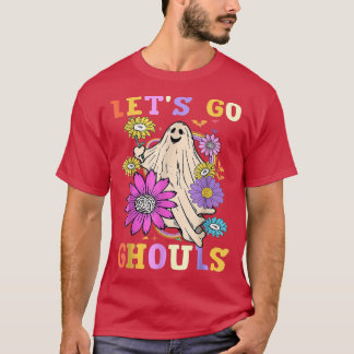 T-shirt Super Go Ghouls Retro Floral Ghost Costume