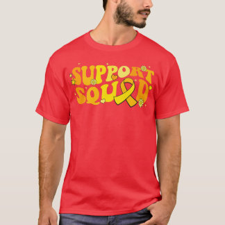 T-shirt Super Gold Warrior Childhood Cancer Awareness Sup