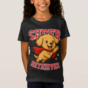 T-Shirt Super Golden Retriever Superhero Unisex Homme Femm