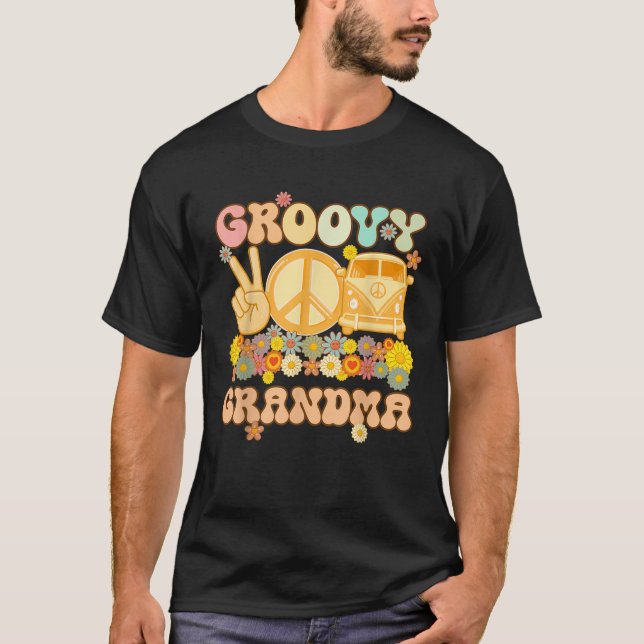 T-shirt Super Grand-mère Retro Correspondant Famille Baby  (Devant)