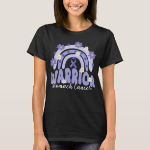 T-shirt super guerrier du cancer de l'estomac arc-en-ciel