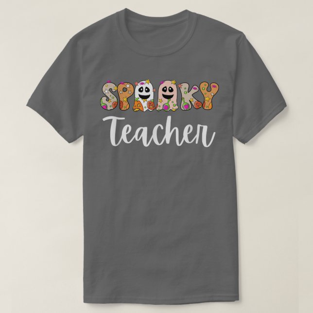 T-shirt Super Halloween Enseignant Éffrayant Trick Ou Ense (Design devant)