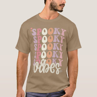 T-shirt Super Halloween vibes éffrayantes Retro Floral Boo