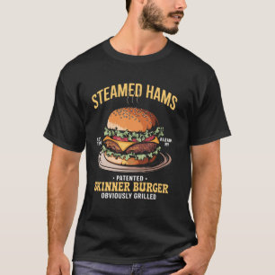 T-shirt Super Hams Vapeurs Skinner Burger Thème Drôle M