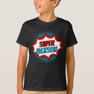 T-shirt Super Hero Comédie Style Livre Bleu Et Rouge