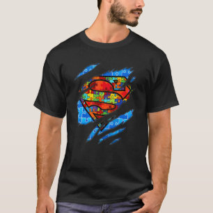 T-shirt Super-héros Autisme Pièce de puzzle Autisme Est Mo