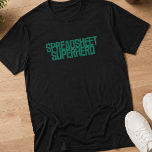 T-shirt Super-héros de feuille de calcul Conception de ges