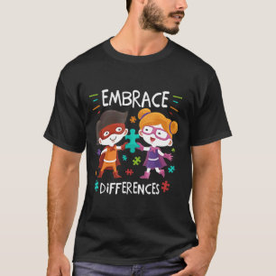 T-shirt Super-héros de la sensibilisation à l'autisme s'em