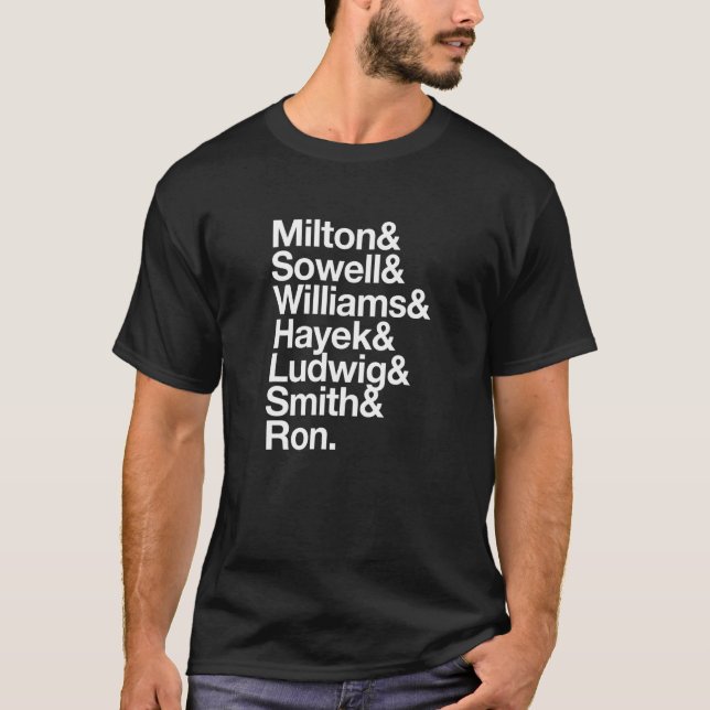 T-shirt Super héros du marché libre - économistes autrichi (Devant)