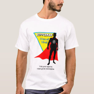 T-shirt Super Héros Foodie SUPPERMAN HOMME DE REPAS Nouvea