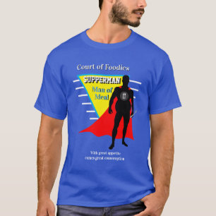 T-shirt Super Héros Foodie SUPPERMAN MAN DE REPAS Nouveaut