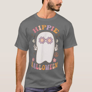 T-shirt Super Hippie Halloween Vibes Costume Retro Ghost