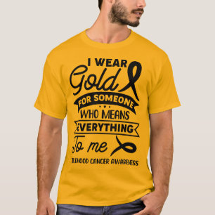 T-shirt Super Je Porte De L'Or Pour La Sensibilisation Au 