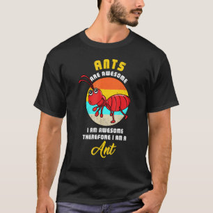 T-shirt Super Je Suis Ant Costume Rétro Facile Halloween