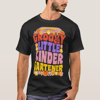 T-shirt Super Little Kindergartner Retro Wavy les années 7