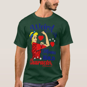 T-shirt super maman bizarre construire caractère 308